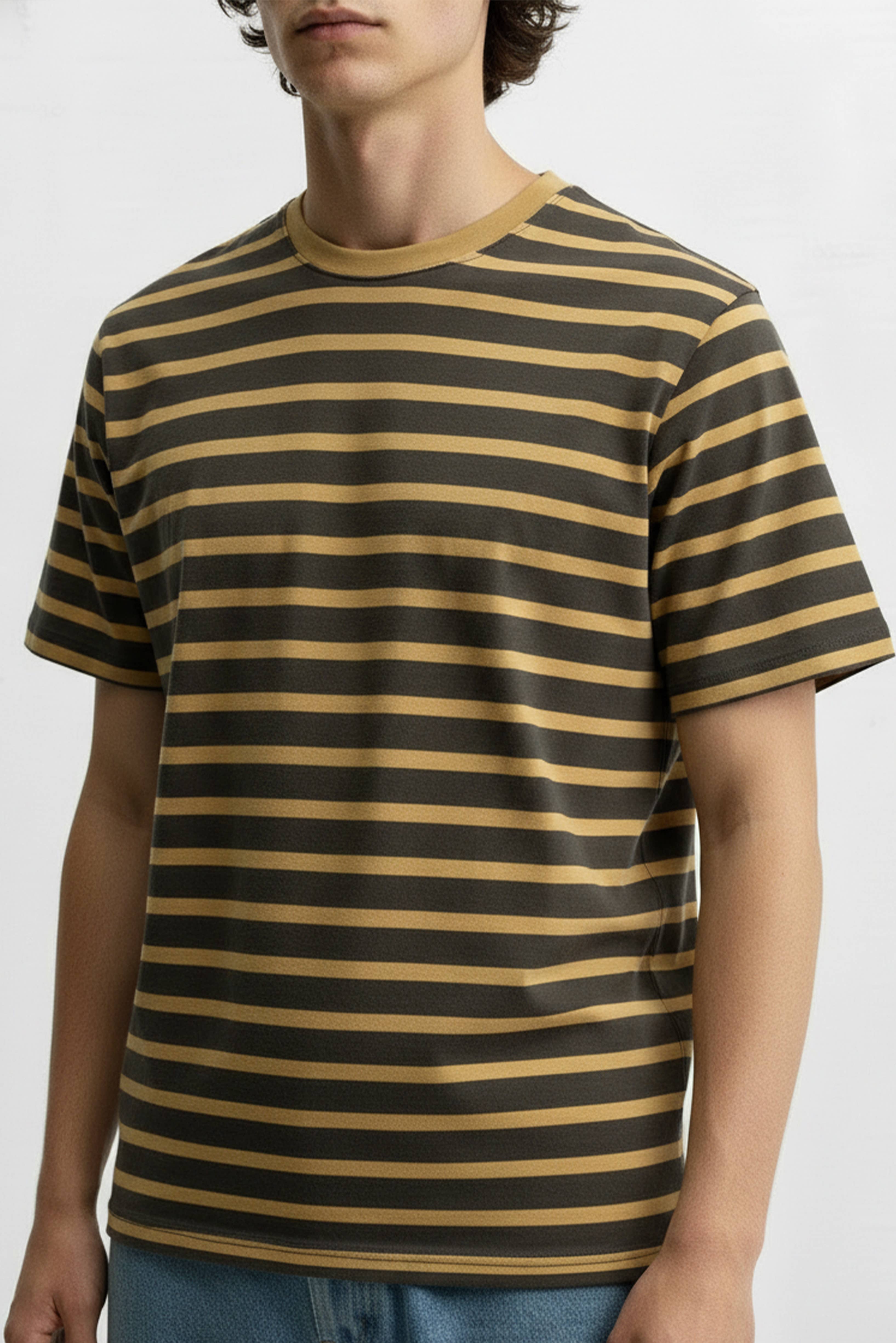 OLIVE Hawks Bay Men's Stripe T-Shirt for wholesale on Faire2