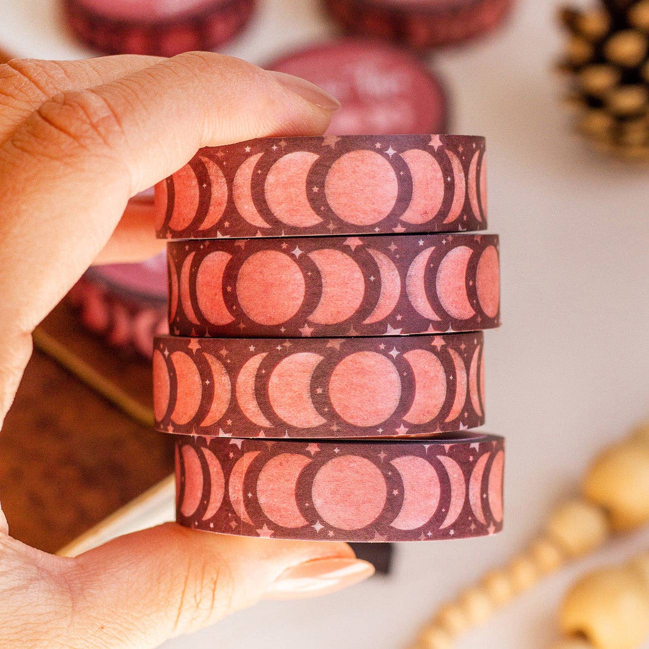 The Print Pantry - Wholesale Washi Tape - Moons & Stars Washi Tape0