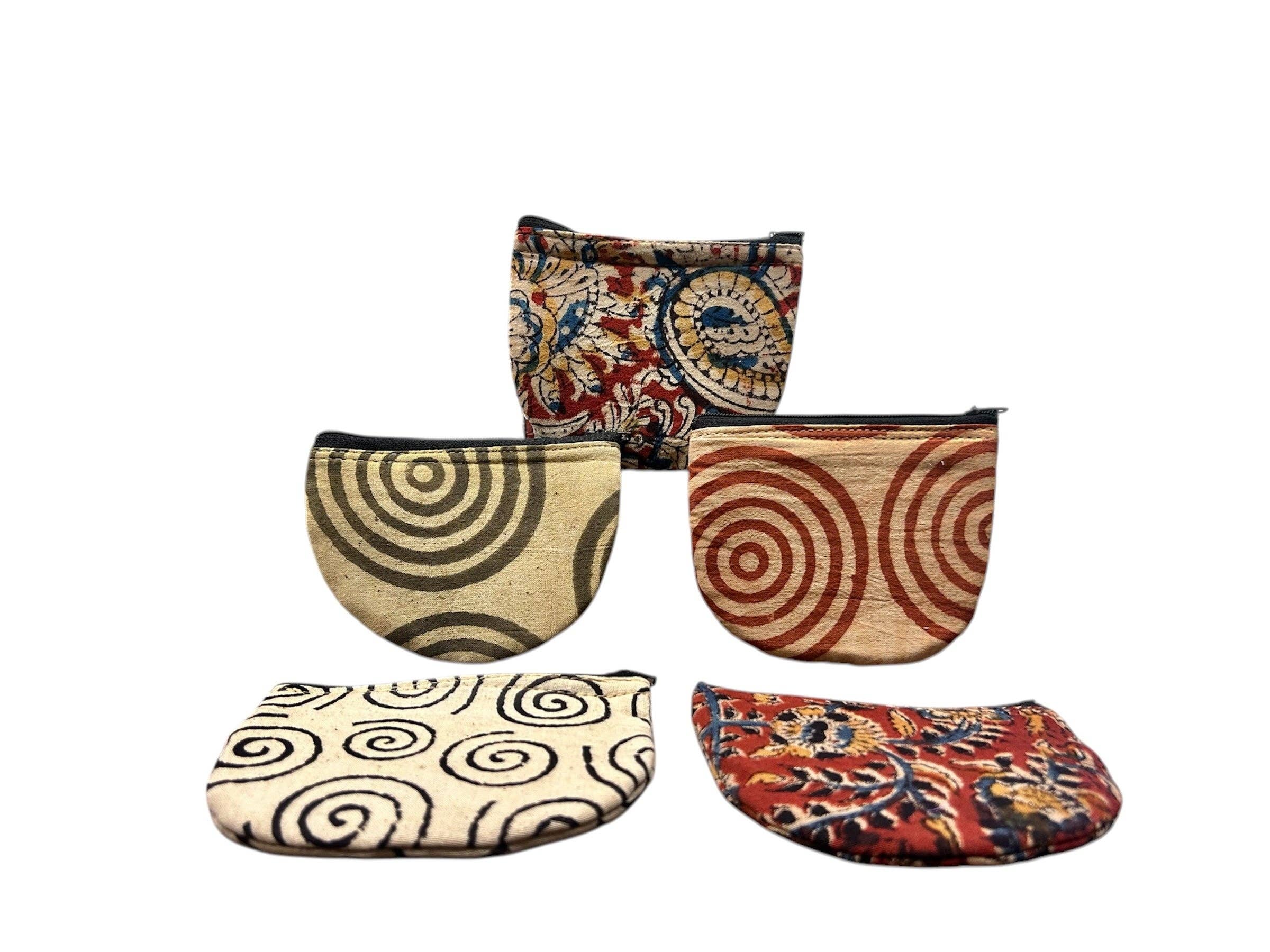 Hopes Unlimited - Wholesale Coin Purse - Women's - Round Kalamkari Coin Purse1