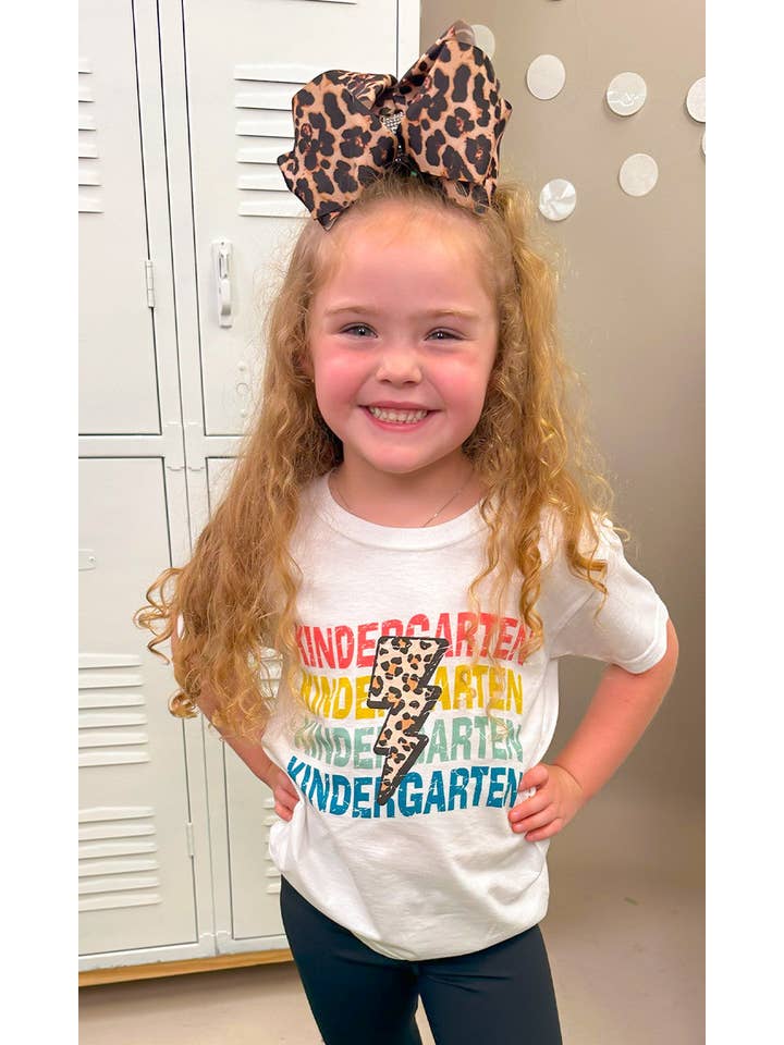 Sugar Stitch - Vente T-shirt sérigraphié – femme - T-shirt scolaire à motif léopard Lightning Bolt10