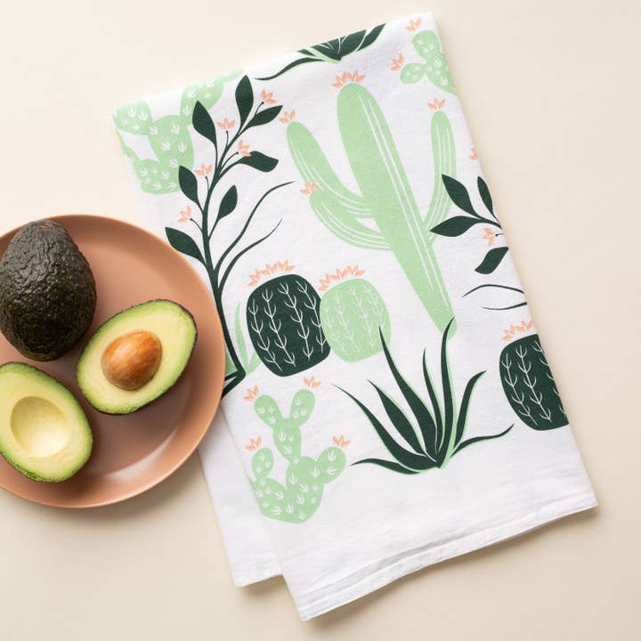 Kaktus Geschirrtuch | Küchendekor für den Großhandel von HAZELMADE® Tea Towels + Gifts