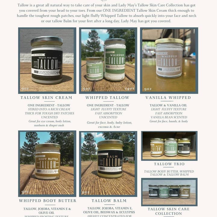 May's Market @ TLM - Wholesale Eye Cream/Gel - Coffee Bean infused Tallow Eye Cream, Grass Fed Beef Tallow