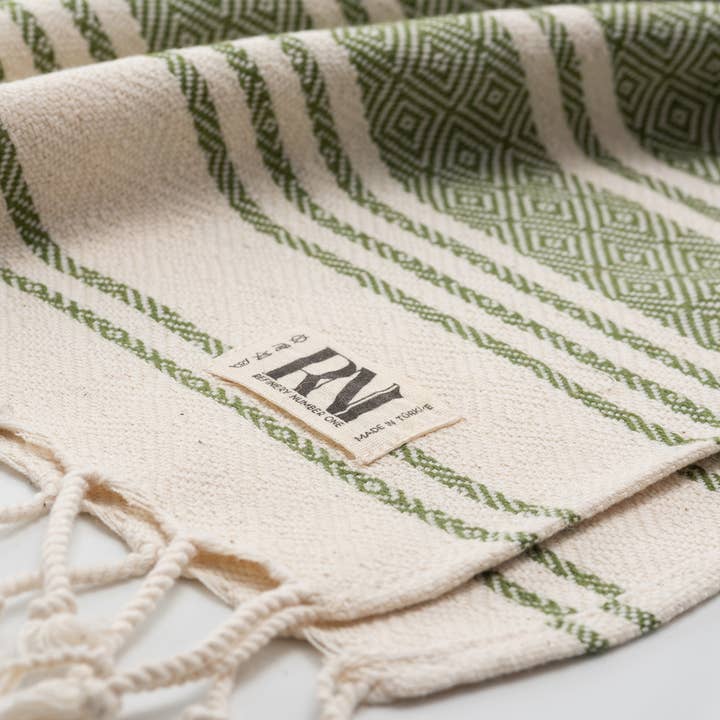 Asciugamano da spiaggia, bagno e palestra in peshtemal turco a trama diamante ottomana per la vendita all'ingrosso da parte di Refinery Number One LLC