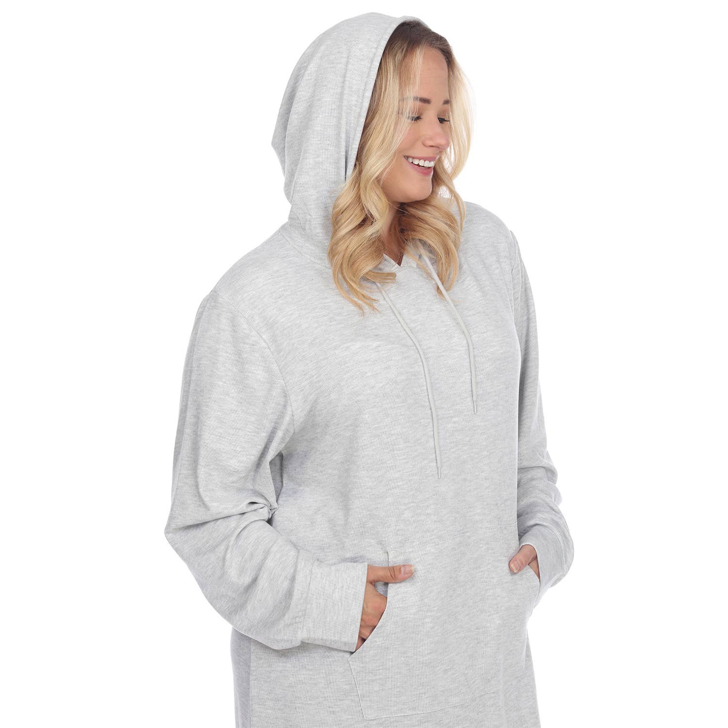 WHITE MARK – wholesale Dress – Women's – Plus Size Hoodie Sweatshirt Dress26