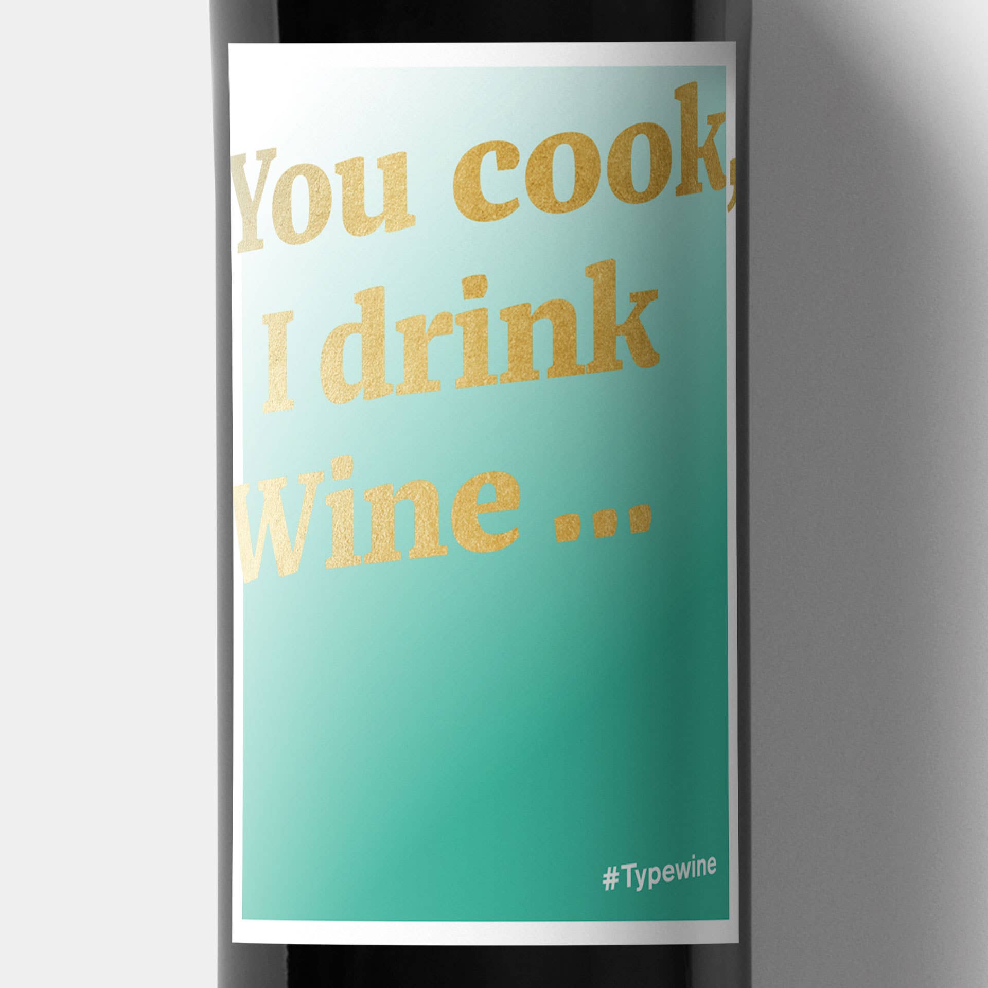 Typewine - Wholesale Gift Tag Label - I Drink Wine Label1