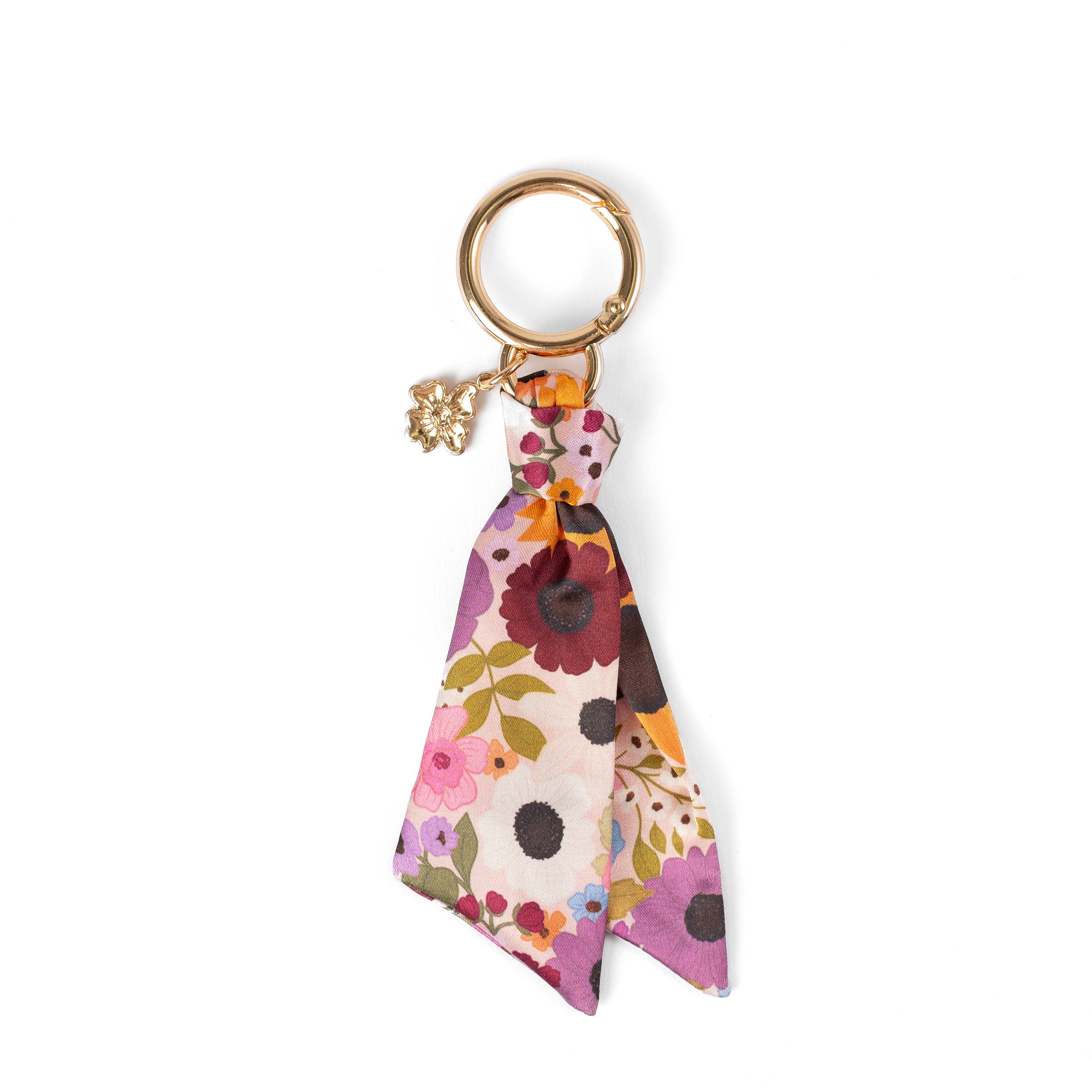 Elyse Breanne Design - Wholesale Scrunchie - Women's - Floral Satin Keychain11