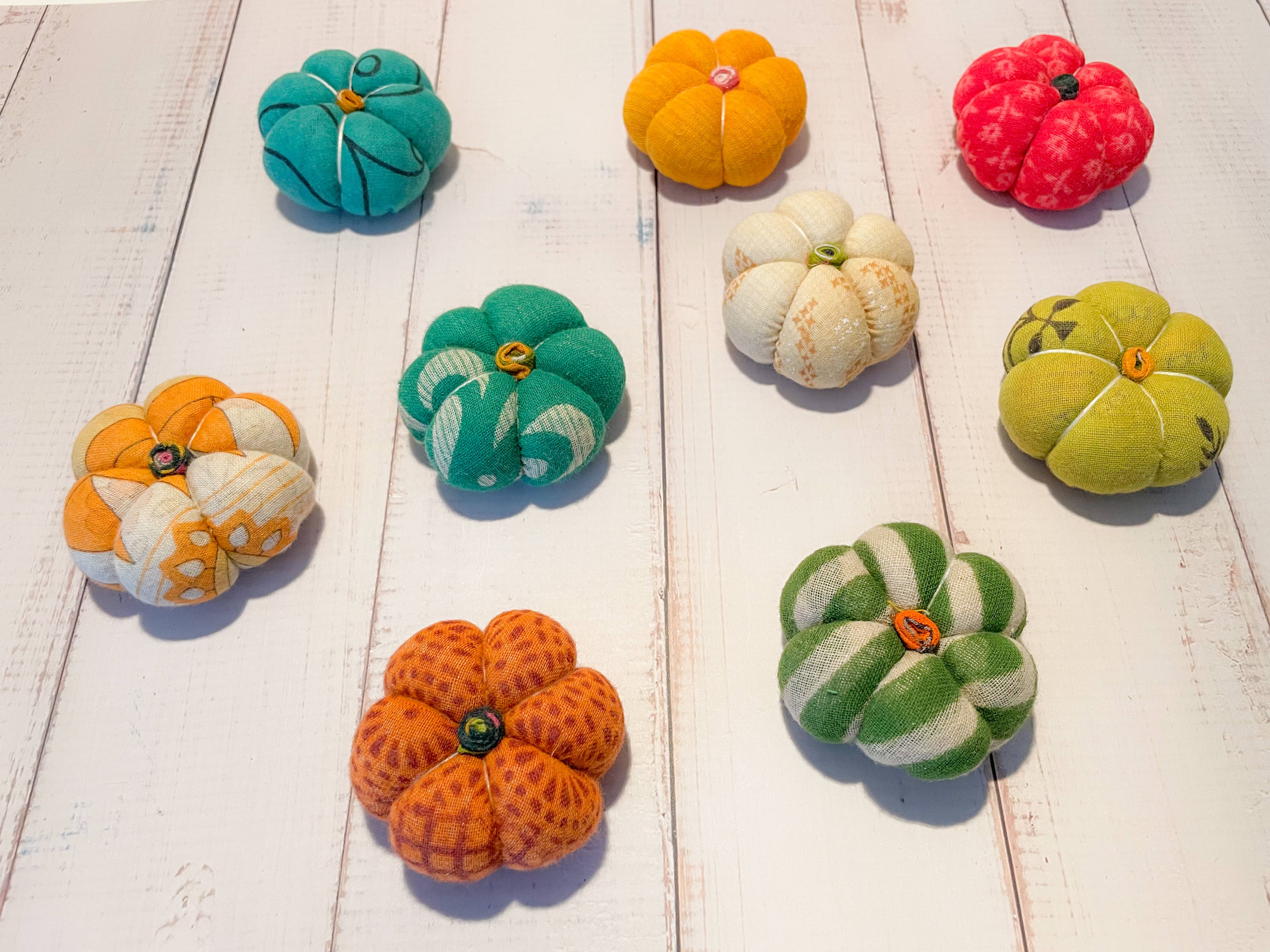 Asha Project - Wholesale Decorative Tabletop Object - Mini Saree Pumpkin Bag2