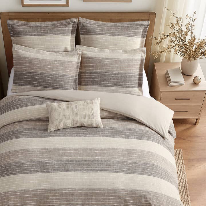 Levtex Home - Vendita all'ingrosso Set di lenzuola - Set copripiumino e trapunta Sand Stripes20