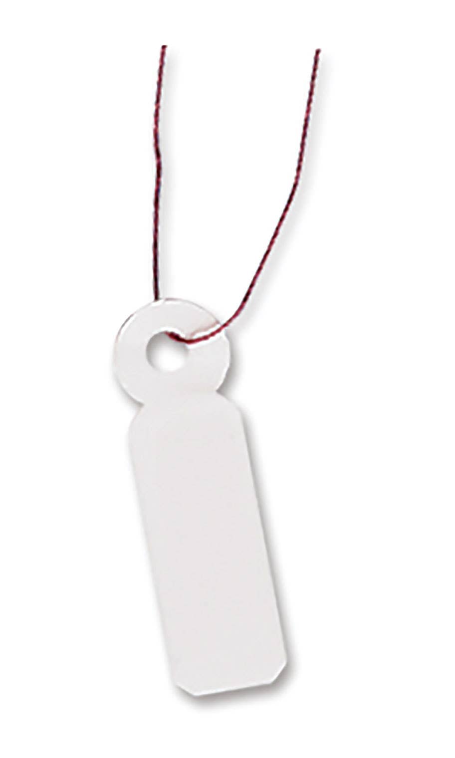 Store Supply Warehouse - Wholesale Retailer Display - Accessories - #2 Strung Merchandise Price Tags - White - Carton of 1,0000