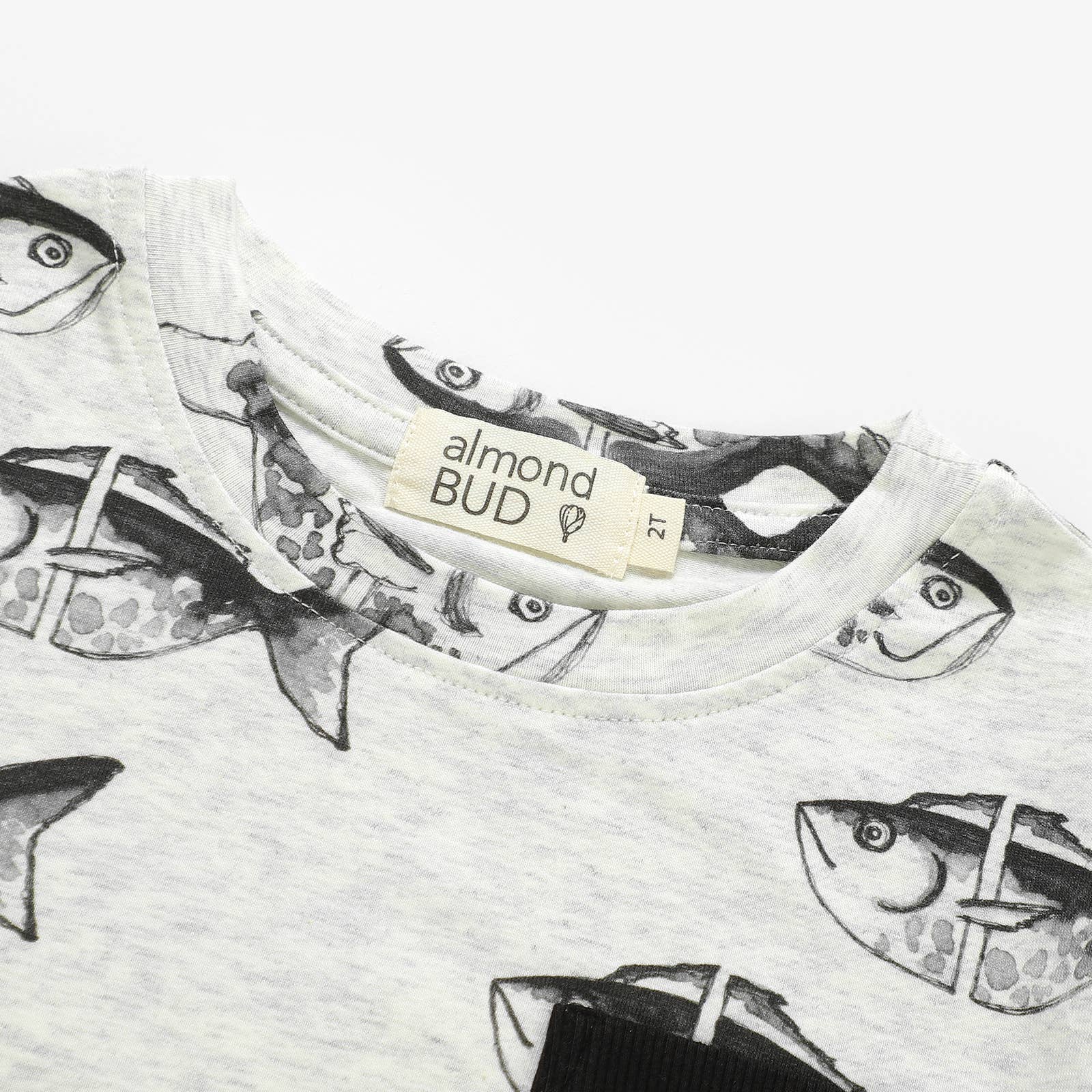 Almond Bud - Wholesale Top & Pant Set - Kids - The Lazy Fish Boy Set. Organic Cotton Boy Outfit1