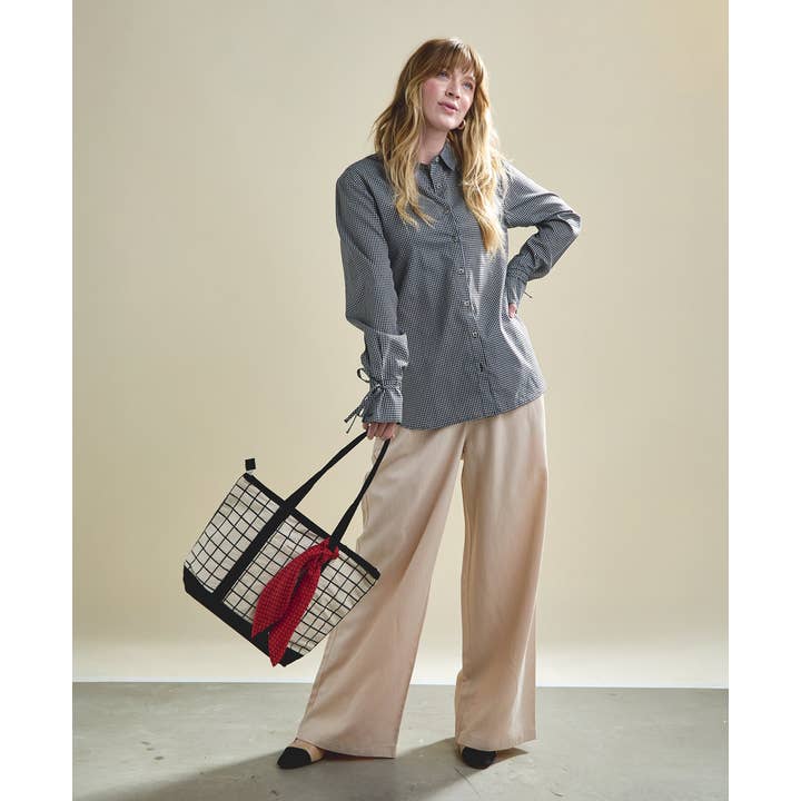 Anchal - Wholesale Tote Bag - Women's - Grid Mini Tote Bag2