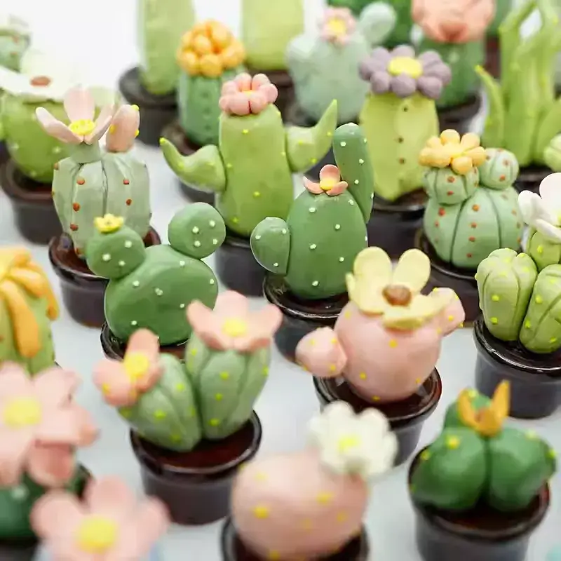 Otterware – wholesale Decorative figurine – Handmade Miniature Ceramic Cactus & Succulent Figurines15