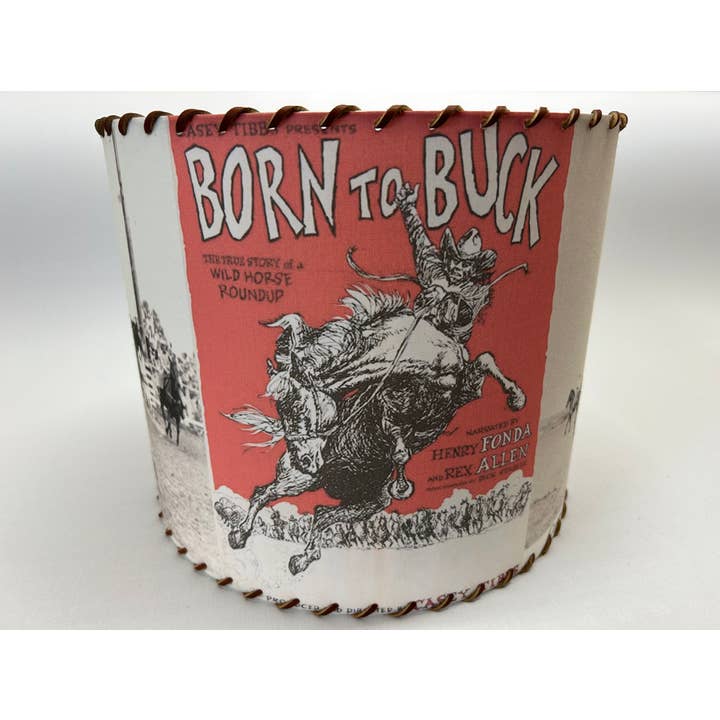 Lampshade Born to Buck Legend Bronc Rider for wholesale by Red Dirt Ranch Clothing Company
