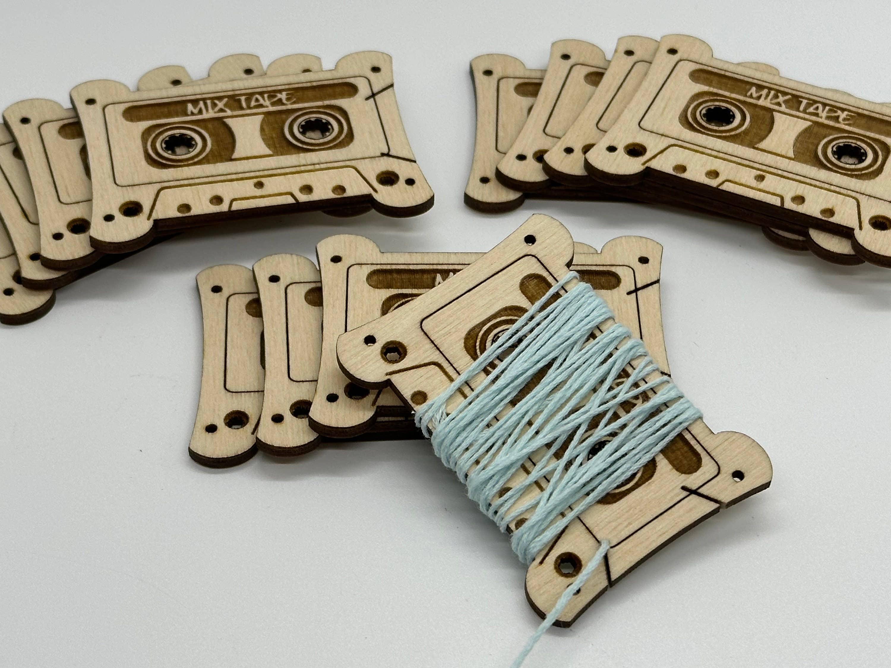 Velvet Guillotine - Wholesale Embroidery/Cross Stitch Supplies - Cassette Tape Style Embroidery Thread Organizer1