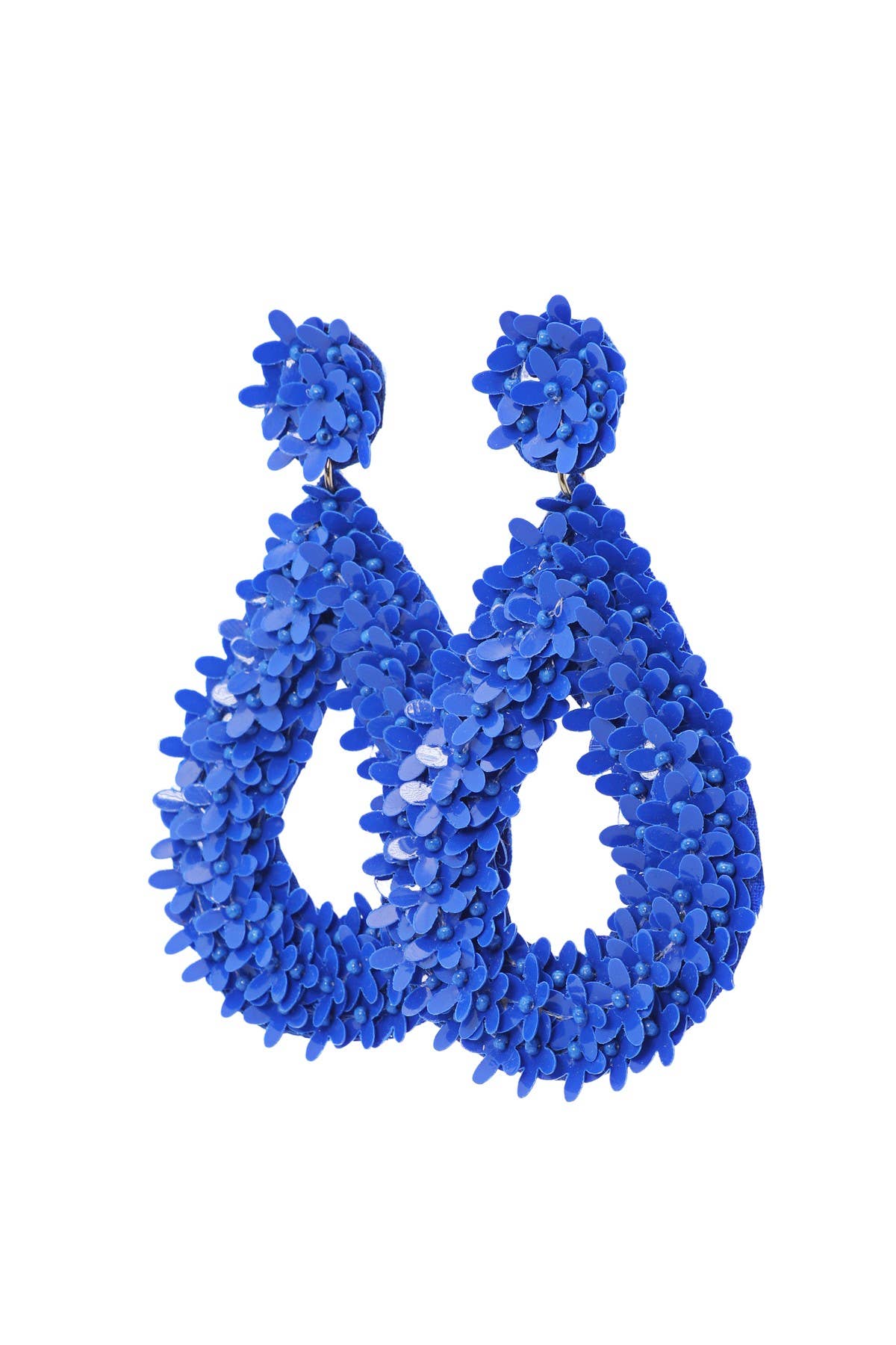 Urbanista Outlet - Venta al por mayor Pendientes colgantes - Pendientes de lágrima con flores de lentejuelas para novia2