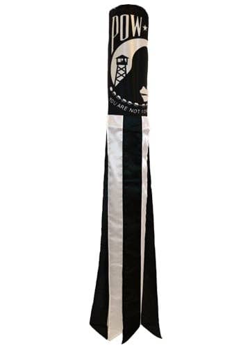 Flags Importer - Wholesale Wind Chime - POW-MIA (Standard) Super Shiny Poly 5ft Windsock0