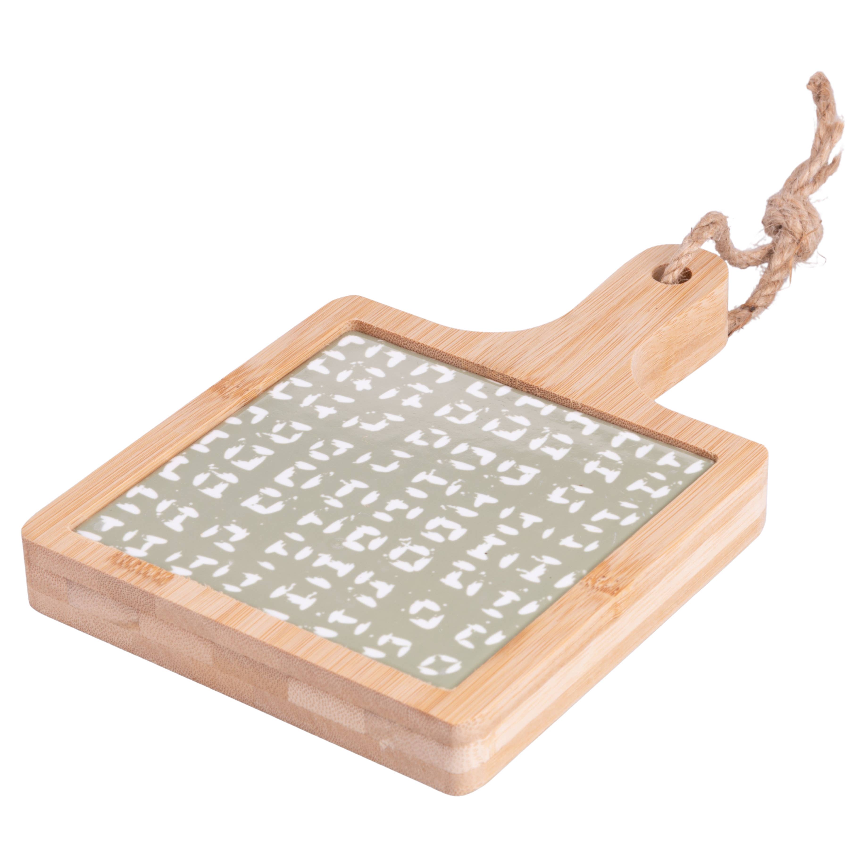 VdE Tivoli 1996 – Großhandel Schneidebretter – GINZA SCHNEIDEBRETT 19,6X12,9 KERAMIK/BAMBUS DEKOR A1