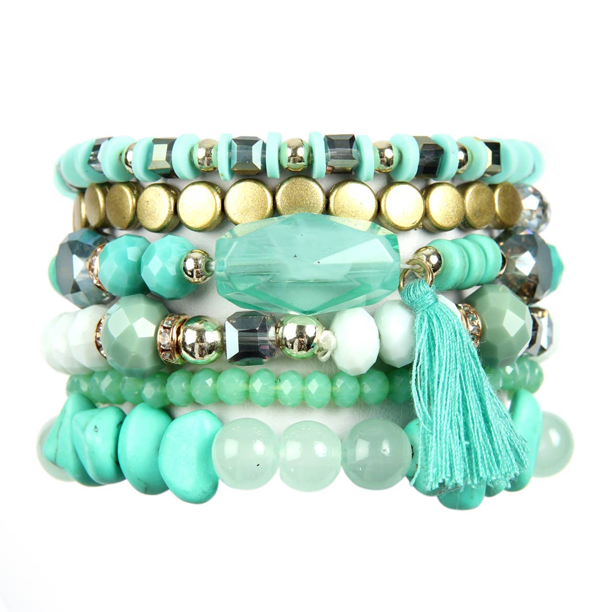 MYS Wholesale Inc - Wholesale Beaded Bracelet - Boho Charm Tassel Bracelet3