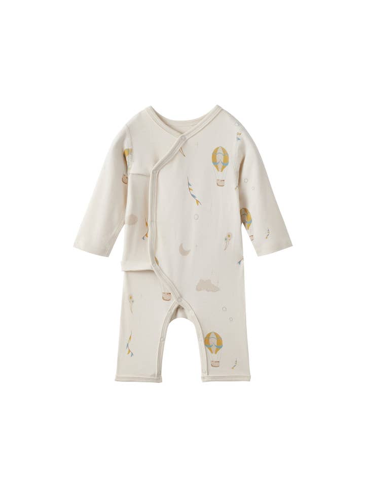 Norsu Organic - Wholesale Sleepsuit - Baby - Baby Organic Kimono Bodysuit-Fantasy