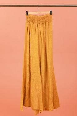 la maison des fibres naturelles - Wholesale Pants - Women's - Flared linen trousers 66031 100%LINEN13