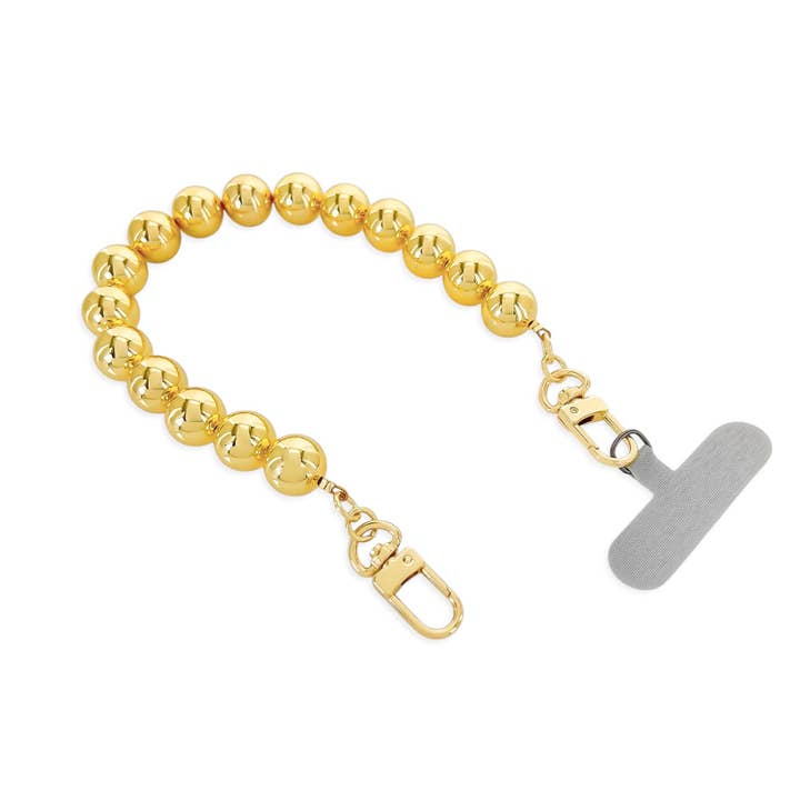 APC22 - Golden Spheres Phone Chain for wholesale by OMG Blings