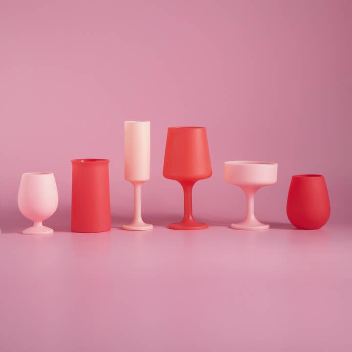 porter green | style + sustainability - Wholesale Wine glass - Cherry + Blush | Swepp | Silicone Unbreakable Wine Glasses2