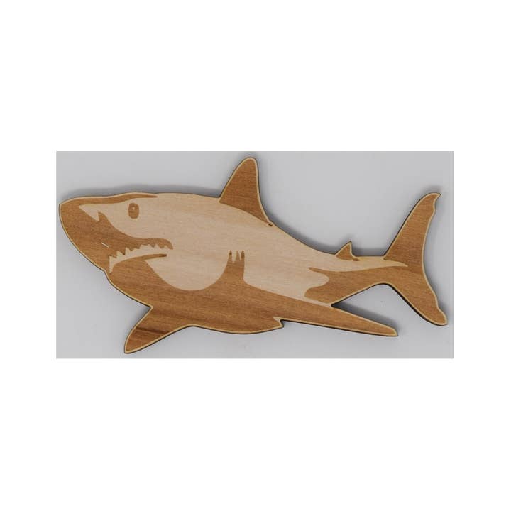 Shark Magnet for wholesale by Shore Thing Laser Engraving LLC