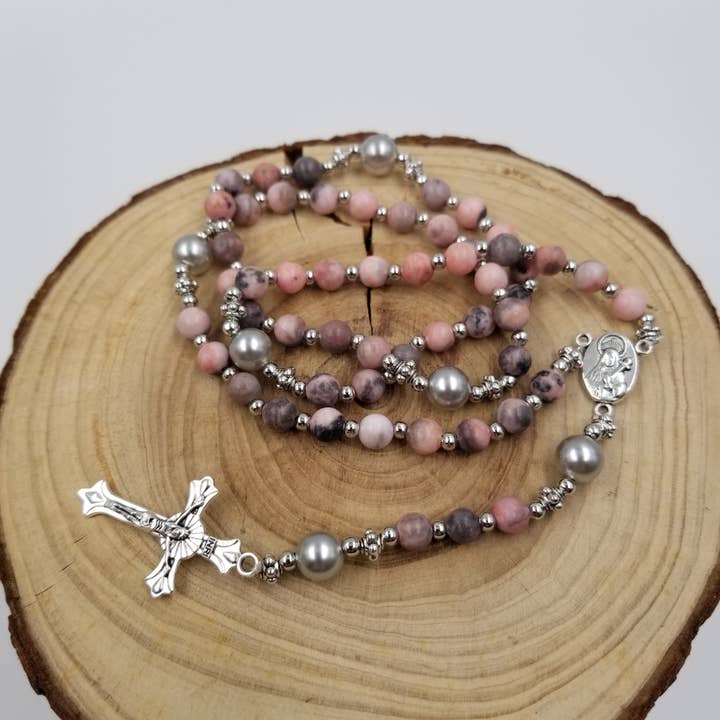 CHAKRA JEWELRY – wholesale Pendant/charm necklace – Natural Stone Bead Cross Necklace3