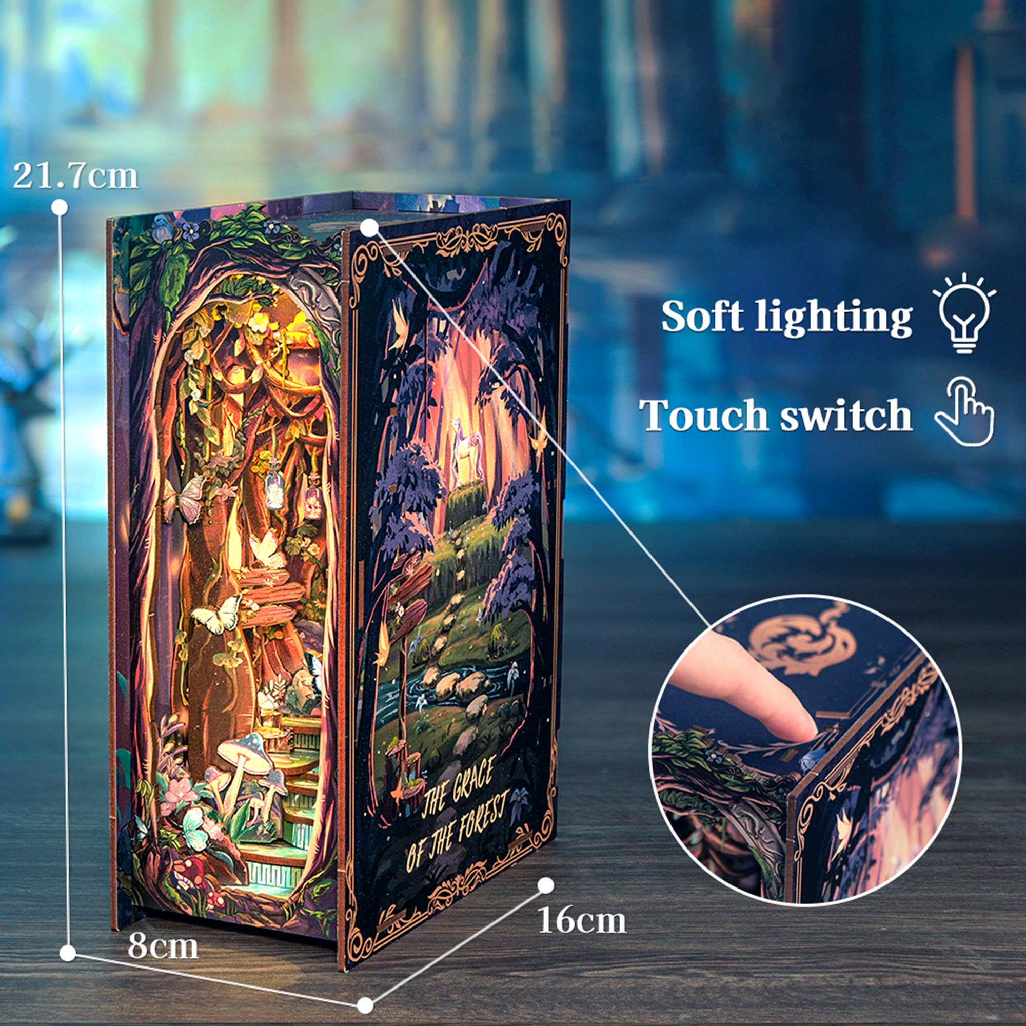 Hands Craft - Wholesale Puzzle - Kids - DIY Book Nook Kit: Grace of the Forest w/ Dust Cover7