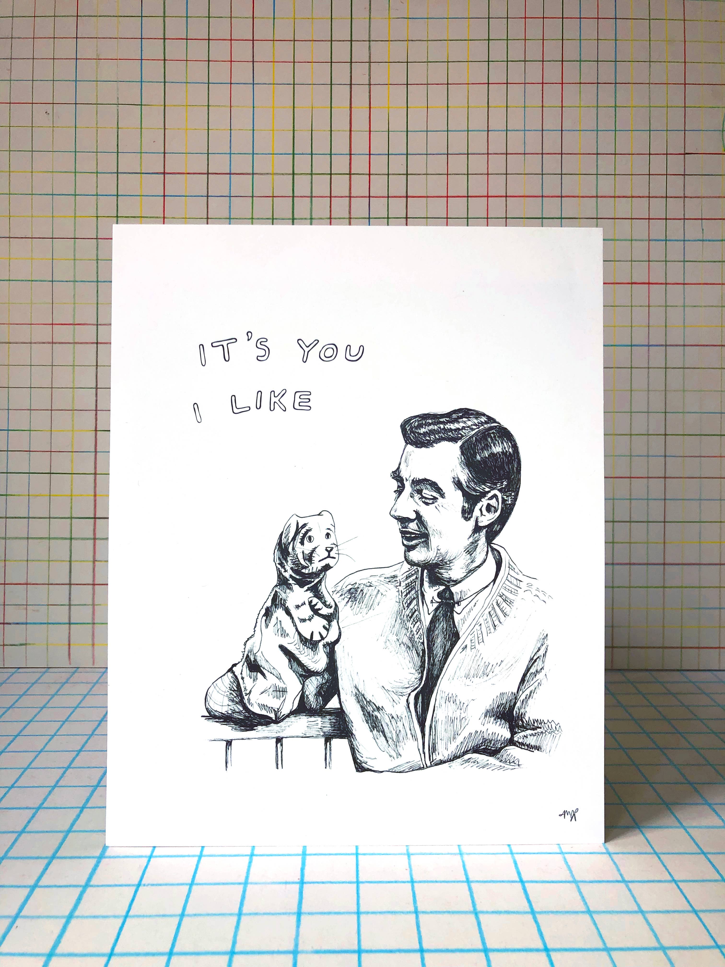 Middle Sister Card Co. - Wholesale Art Print - It's You I Like Print1
