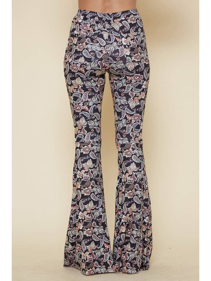 Saints & Hearts - Vendita all'ingrosso Pantalone - Donna - SIP6111L BLACK - RAZZI IN MAGLIA CON STAMPA PAISLEY3