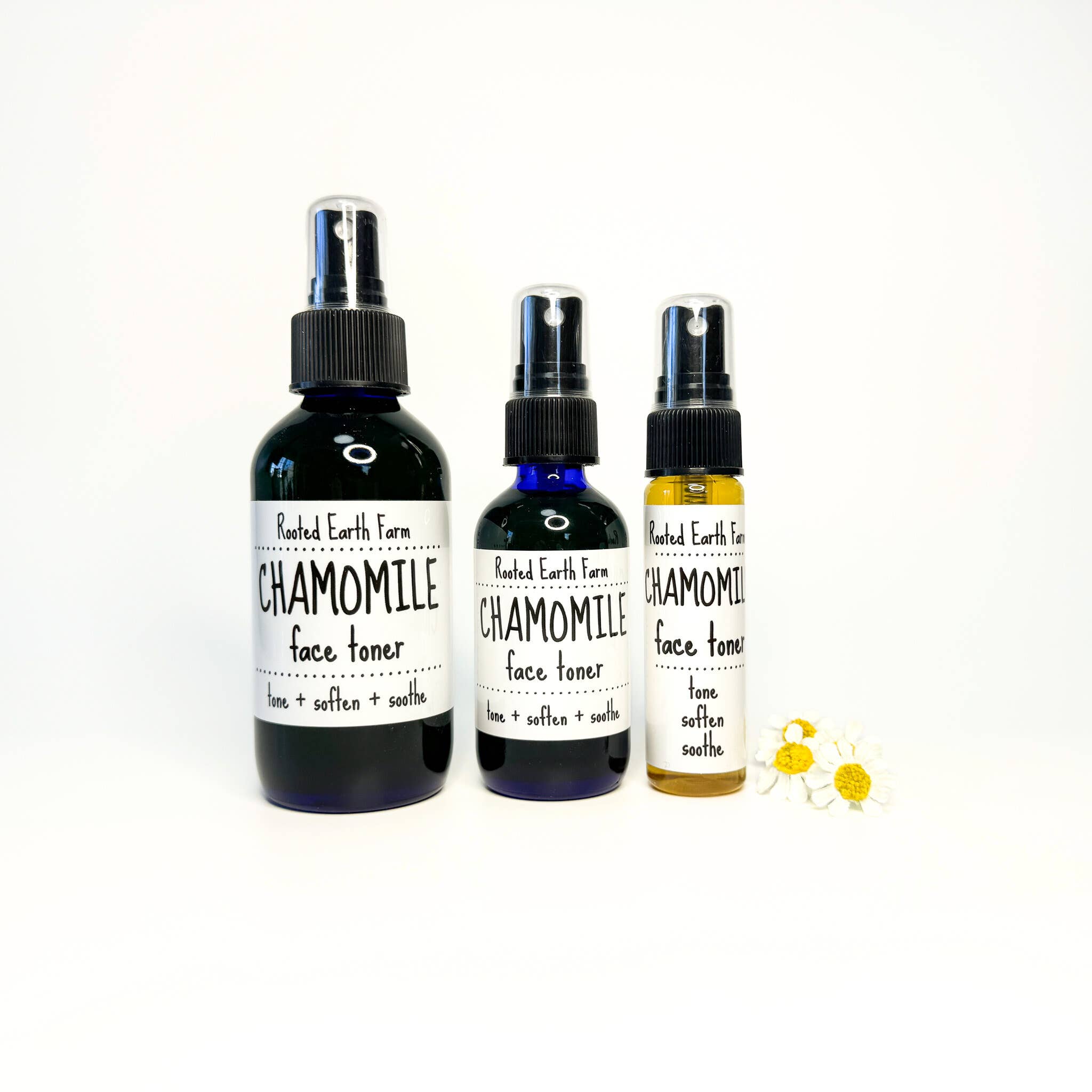 Rooted Earth Farm + Apothecary - Wholesale Facial Toner - Chamomile and Aloe Face Toner - 3 Size Options3