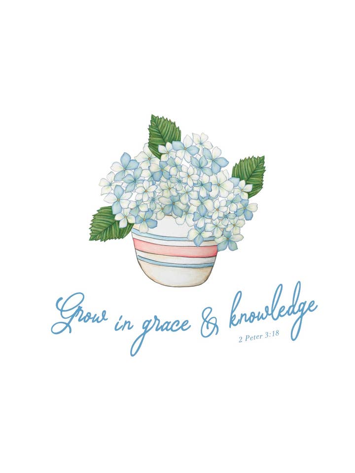 Art Print | Grow in Grace for wholesale by Winnefred Austin