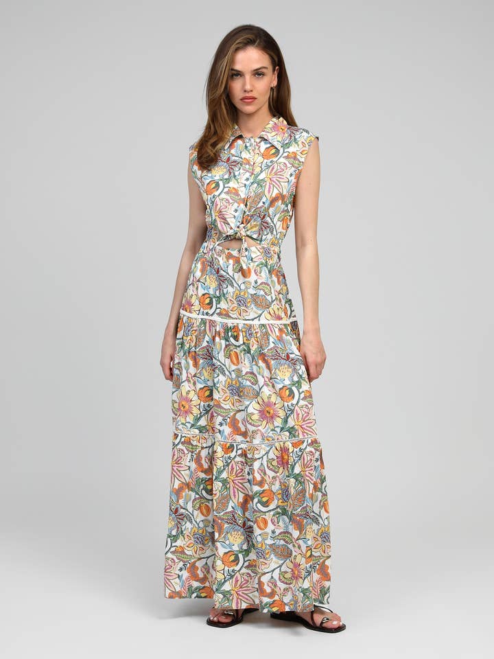 Abito lungo OPAVIA felicity ecru per la vendita all'ingrosso da parte di An'ge