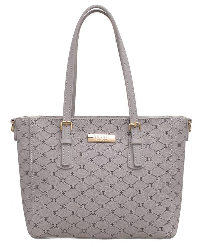 Bessie London - Wholesale Shoulder Bag - Women's - MONOGRAM 2 IN 1 SHOULDER BAG16