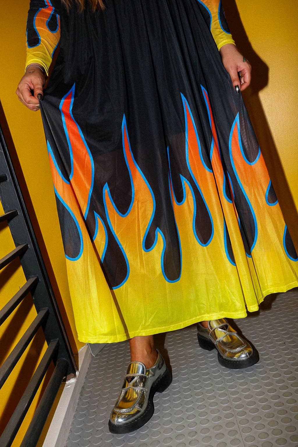 Burnt Toast – wholesale Klänning - Dam – Värmebölja Flamma Nätklänning10