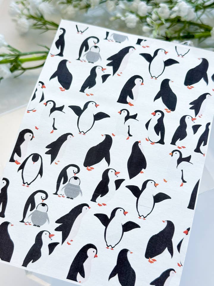 Transfer Paper 430 Penguins #1 | Image Water Transfer for wholesale by Tera Clay