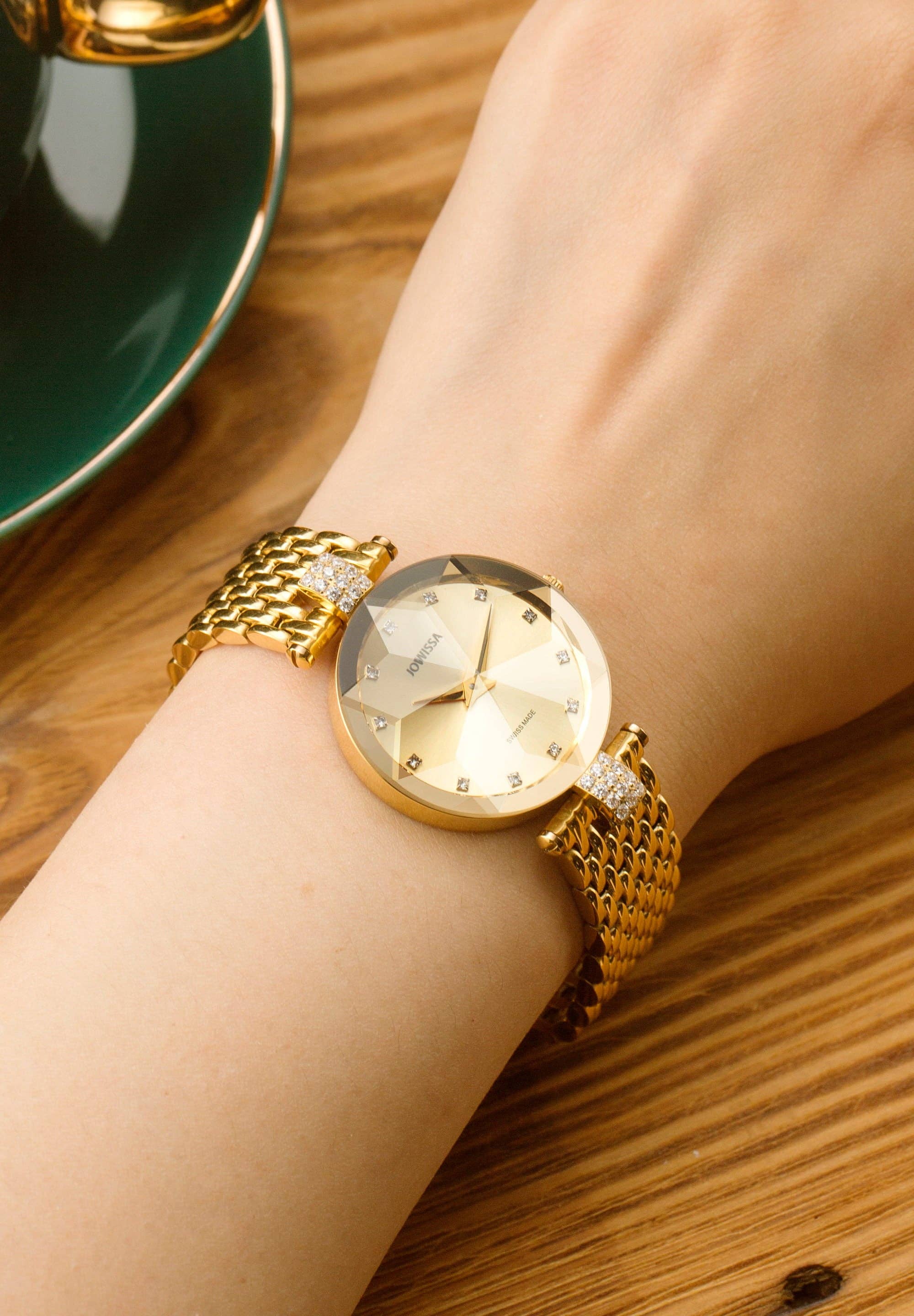 Wholesale Facet Strass Swiss Ladies Watch J5.629.M for your