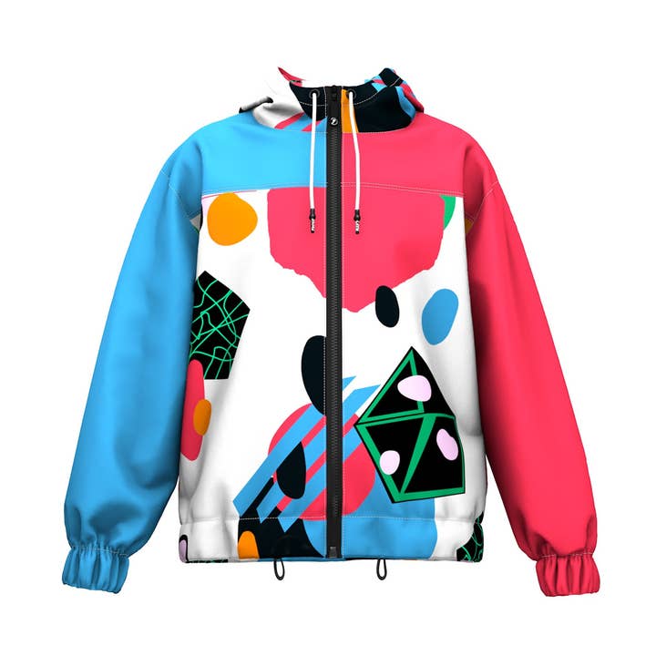 Windjack met abstracte weergave voor wholesale door FreshHoods