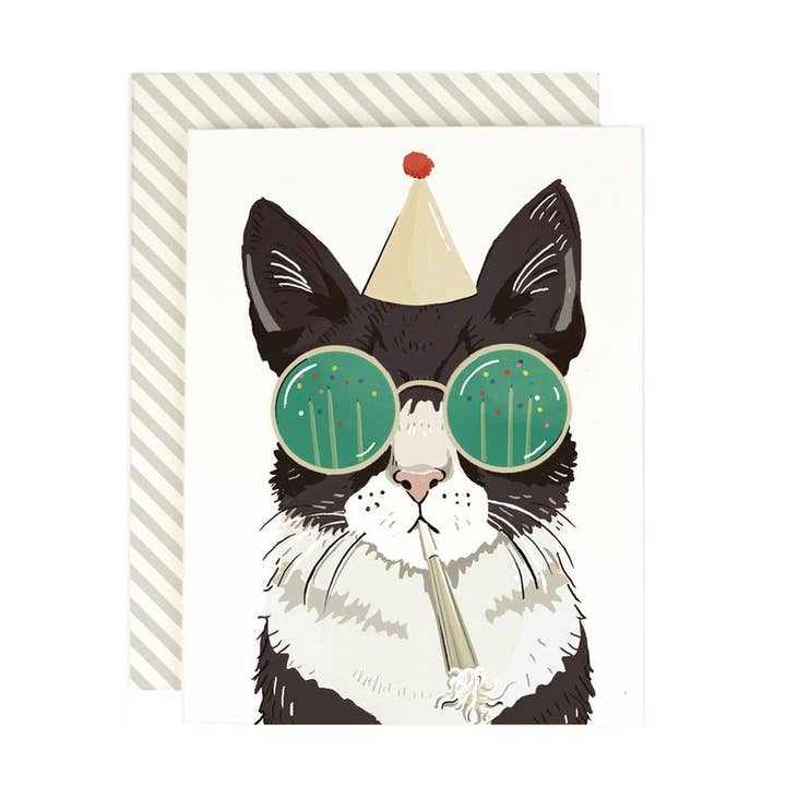 Birthday Party Cat for wholesale by Amy Heitman