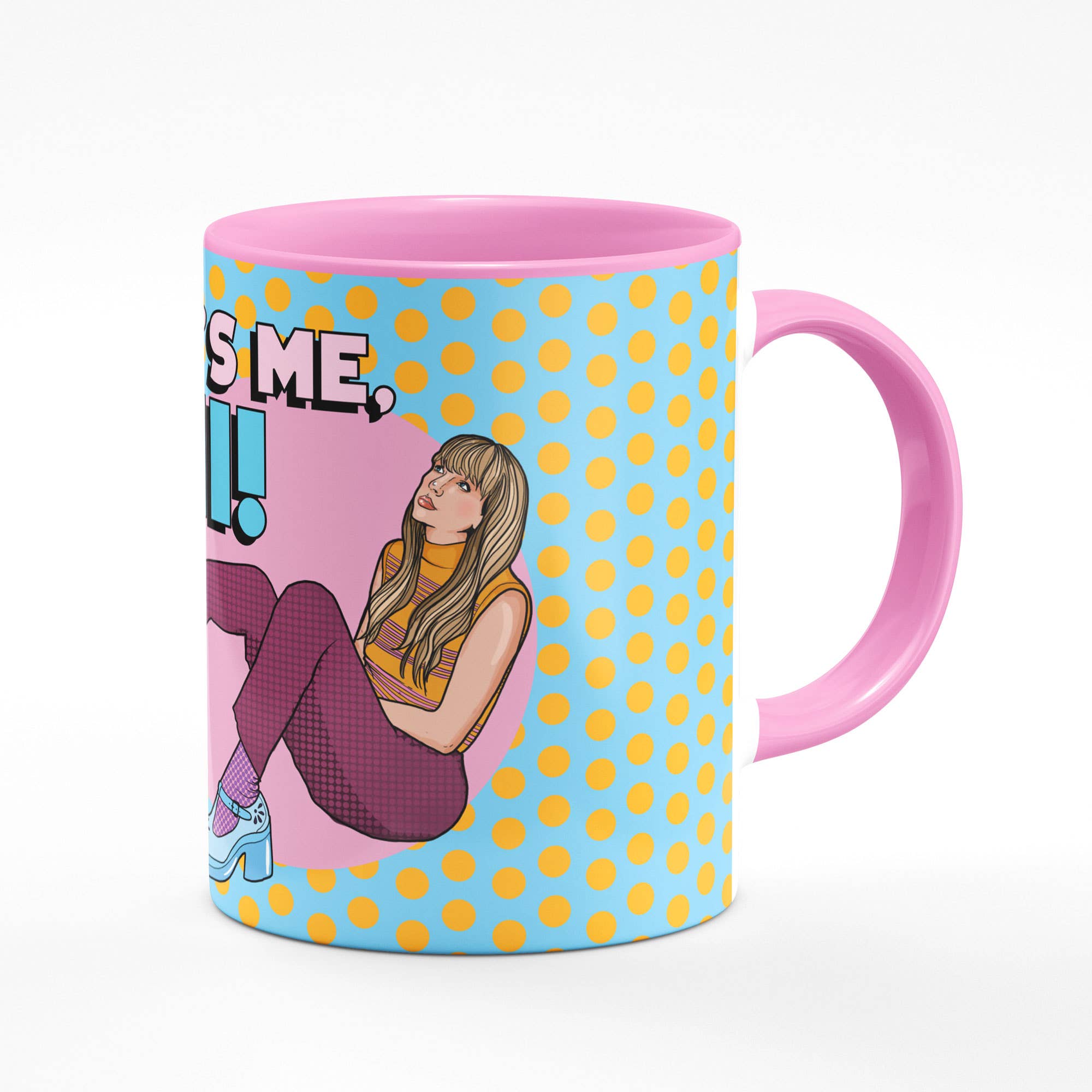 Studio Soph (We Pay Your Import Fees - We Ship DDP) - Wholesale Coffee Mug - Taylor It's Me Hi! Pink Mug2
