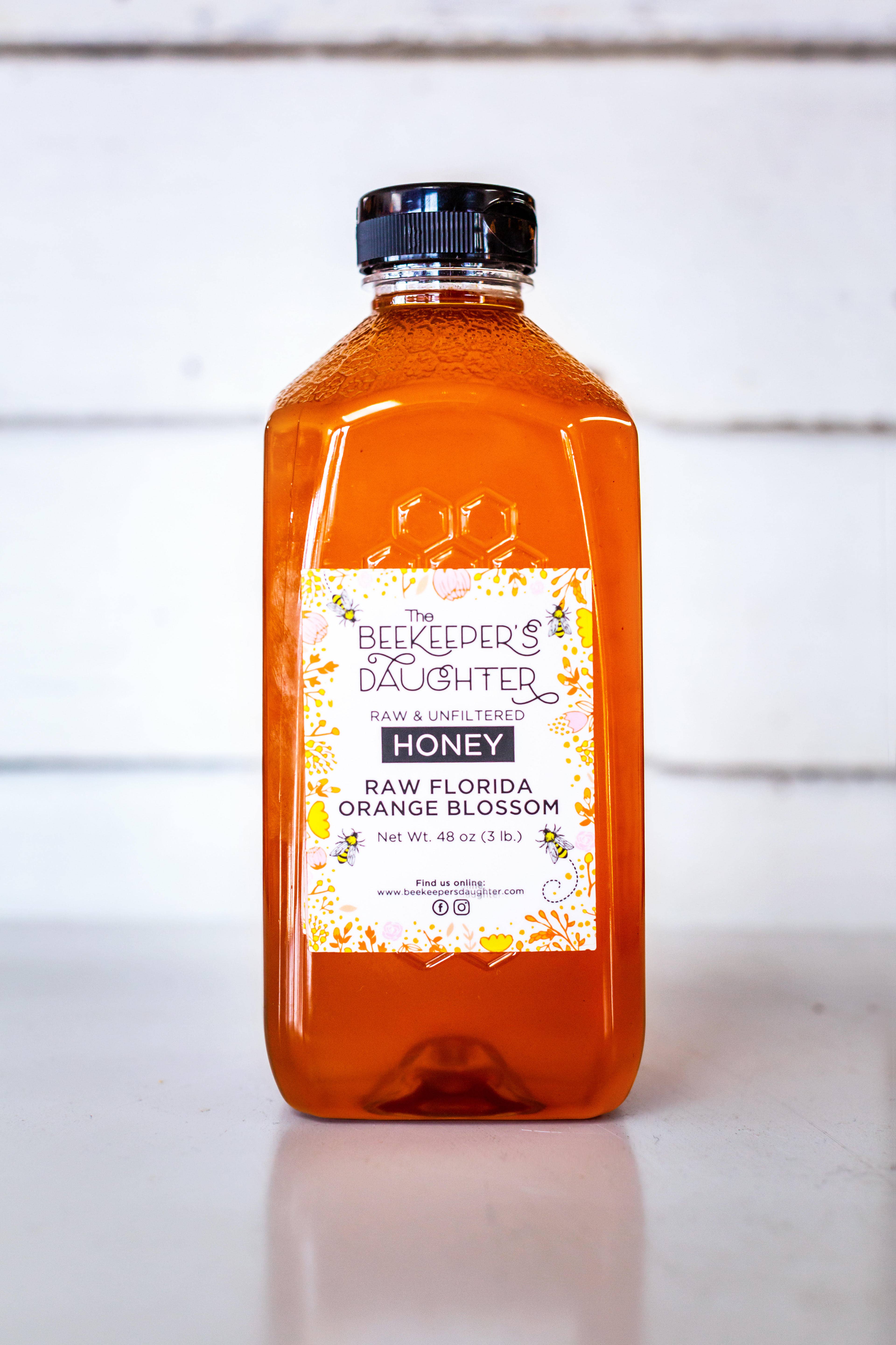 The Beekeeper's Daughter - Wholesale Honey - 3 LB Raw Florida Orange Blossom