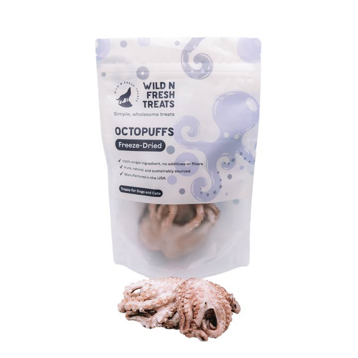 Freeze-Dried Octopuffs for wholesale by Wild n Fresh Treats