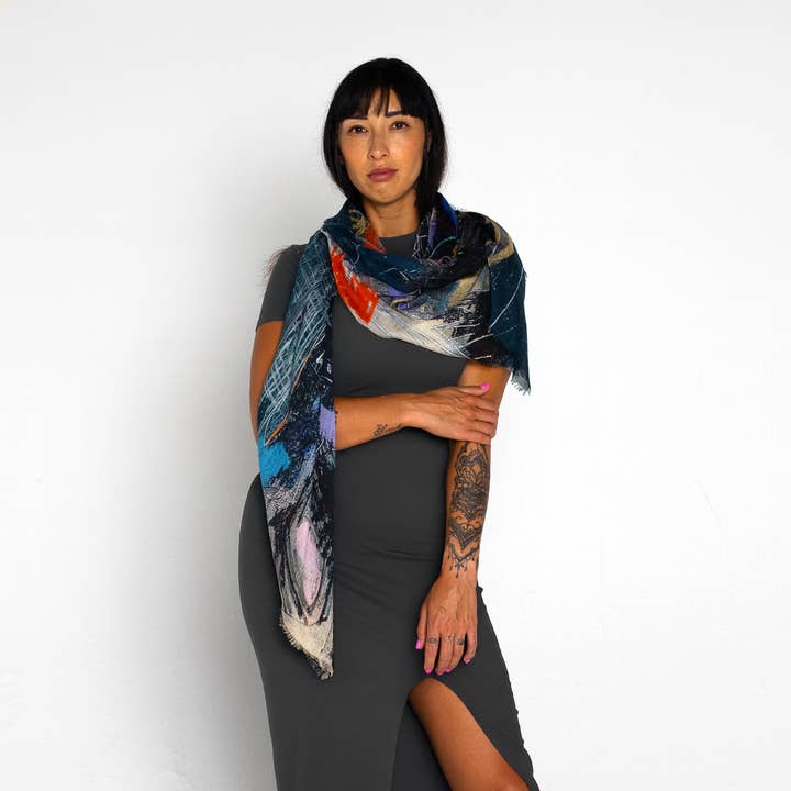 Silk Scarf Prestige for wholesale by Isabelle Gougenheim Designs