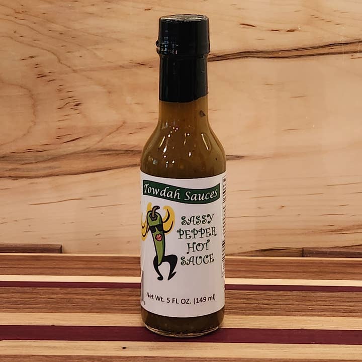 Sauce Piquante Sassy Pepper pour la vente par Towdah Foods, Inc.