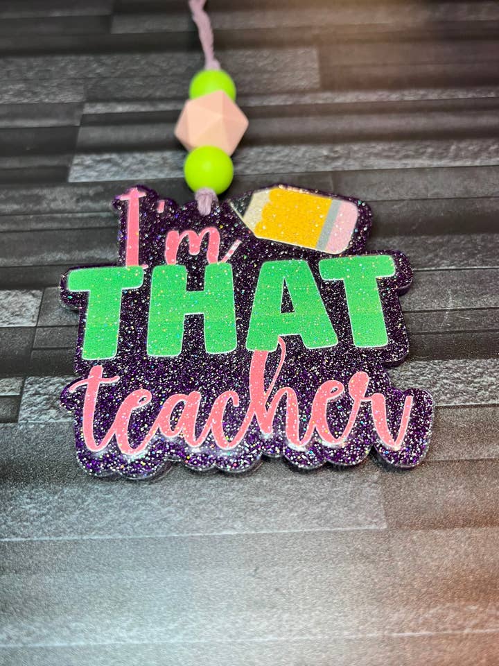 I'm that Teacher Christmas Ornaments, Funny Teacher Christmas Gift, Christmas gifts for Favorite Teacher Co Worker for wholesale by Chasin’ Self Care