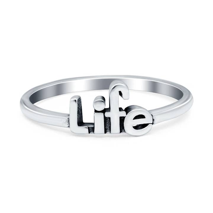 Oxidized Life Ring for wholesale by Blue Apple Imports