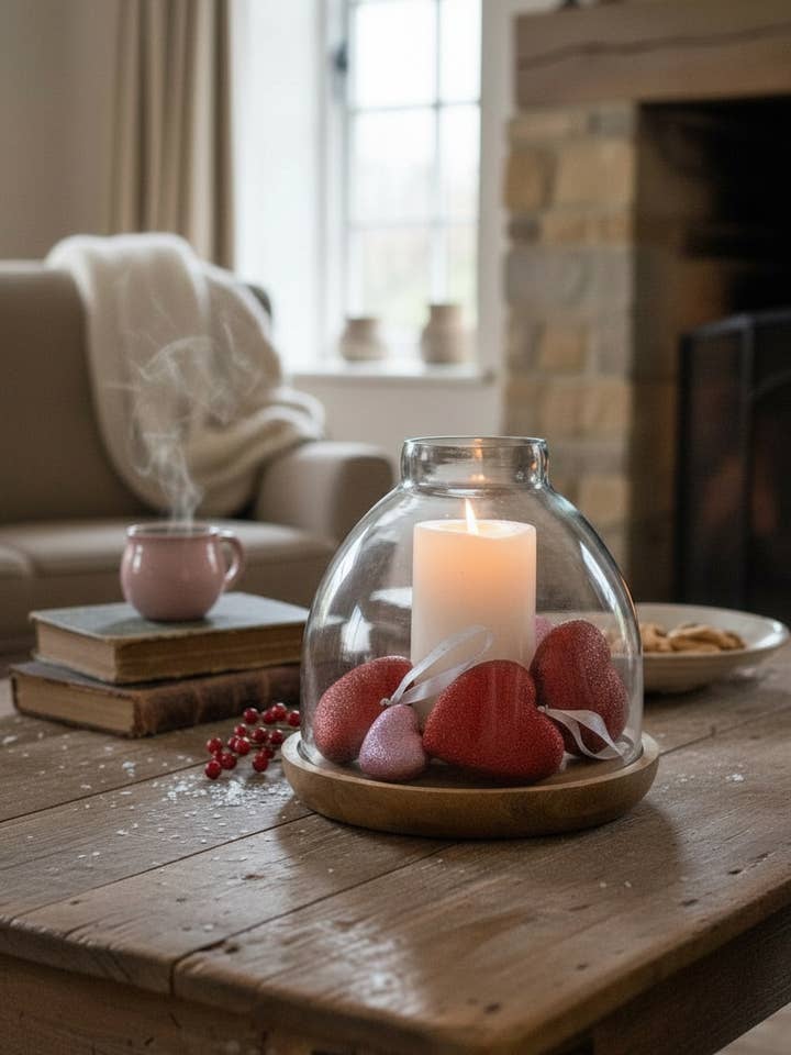 Petit Lanterne Porte-Bougie Ouragan en Bois et Verre pour la vente par Made Market Co.