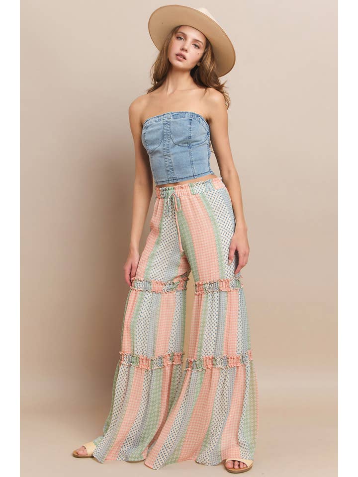 MULTI CHIFFONG FLERTRYCKTA PALAZZOBYXOR 2373PE för wholesale på Faire6