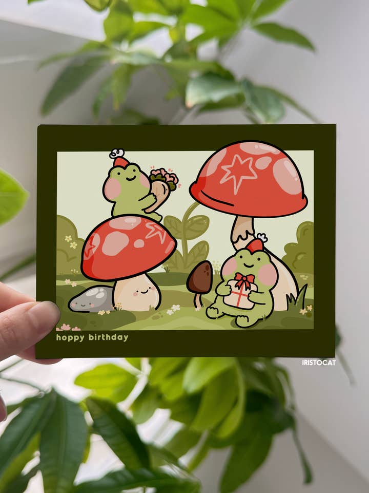 Carte d'anniversaire Hoppy pour la vente par iristocat